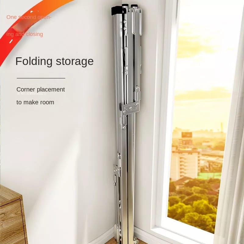 Stainless Steel Cloth Drying Rack - Foldable